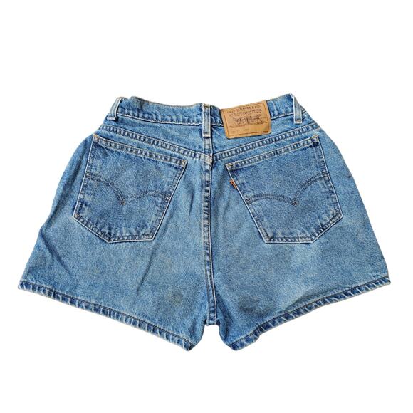 Vintage 90's Orange Tab Levi's High Rise Shorts - Size 13 - Picture 3 of 8